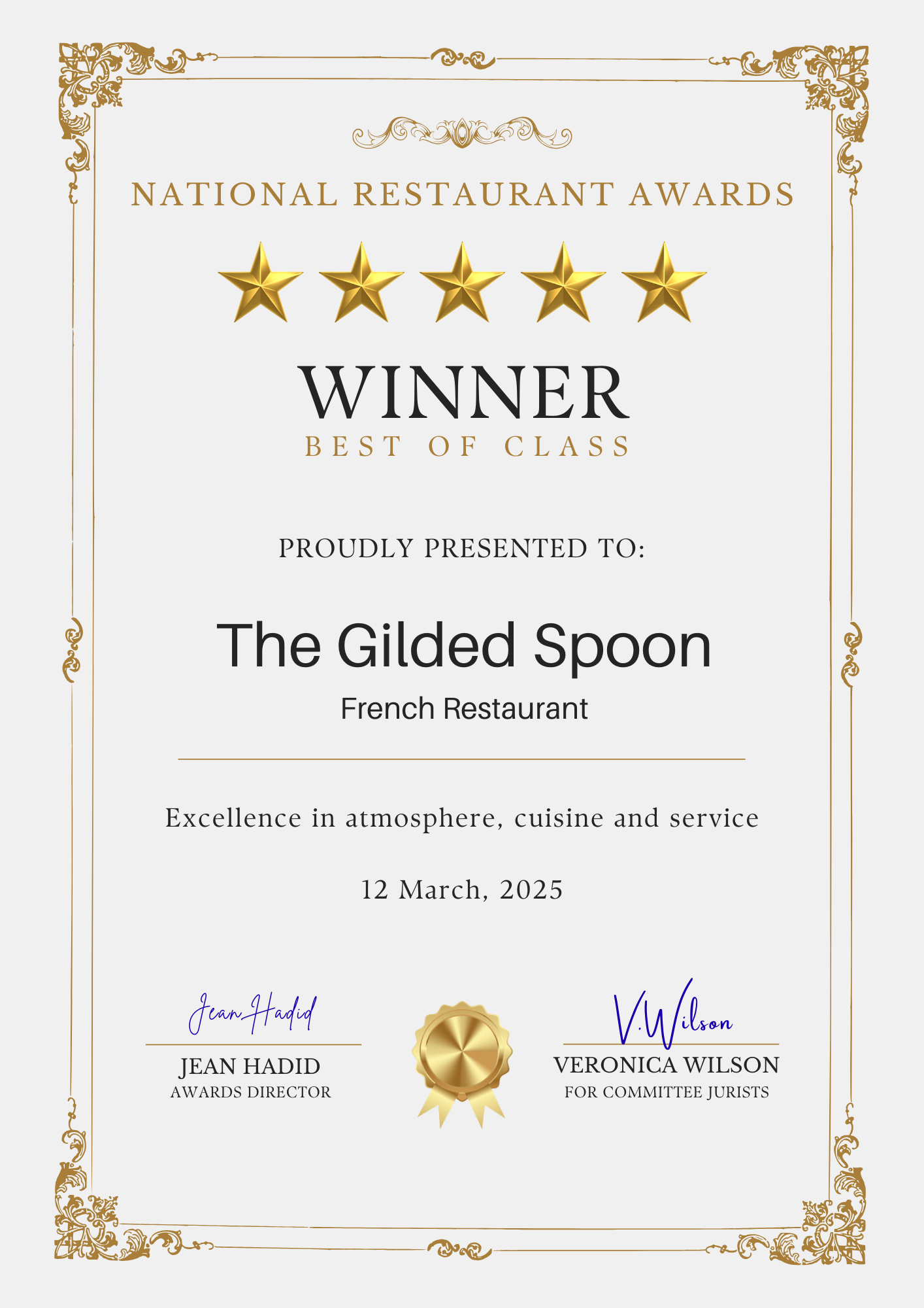 National Restaurant Awards